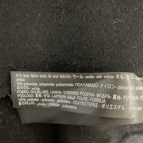 Massimo Dutti Mens Blazer Jacket M Black Textured Wool Blend Coat 6410/730 NWT - Picture 8 of 10